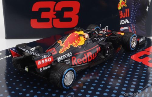 RED BULL F1 RB16B HONDA RA620H TEAM ASTON MARTIN N 33 WORLD CHAMPION WINNER SPA BELGIUM GP MAX VERSTAPPEN 2021 - COFFRET BOX