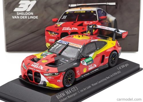 BMW  4-SERIES M4 GT3 TEAM SCHUBERT MOTORSPORT N 31 WINNER DTM RACE 3 & 4 LAUSITZRING CHAMPION 2022 SHELDON VAN DER LINDE  RED BLACK YELLOW
