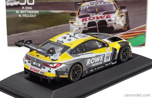 BMW  4-SERIES M4 GT3 TEAM ROWE RACING N 98 WINNER 24h SPA 2023 PHILIPP ENG - MARCO WITTMANN - NICK YELLOLY  WHITE GREY YELLOW