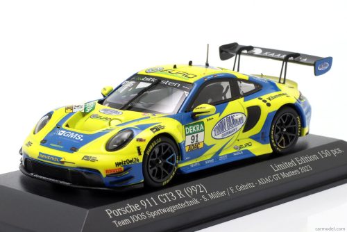 PORSCHE  911 992 GT3 R TEAM JOOS BY RACEmotion N 91 ADAC GT MASTERS 2023 FINN GEHRSITZ - SVEN MULLER  YELLOW BLUE