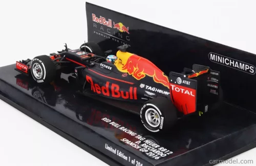 RED BULL  F1  RB12 TAG HEUER N 3 4th SPAIN GP 2016 DANIEL RICCIARDO  MATT BLUE RED YELLOW