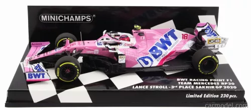 MERCEDES BWT  F1  RP20 TEAM SPORTPESA RACING POINT N 18 3rd SAKHIR GP 2020 L.STROLL  PINK MATT BLUE