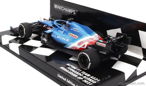 RENAULT F1 A521 RENAULT E-TECH 20B TEAM ALPINE N 14 4th HUNGARY GP 2021 FERNANDO ALONSO