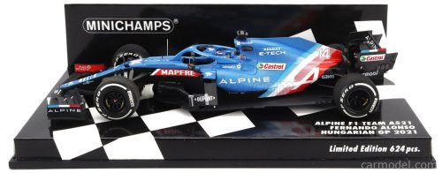 RENAULT F1 A521 RENAULT E-TECH 20B TEAM ALPINE N 14 4th HUNGARY GP 2021 FERNANDO ALONSO