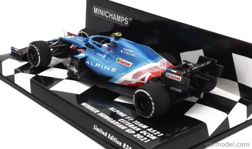 RENAULT F1 A521 RENAULT E-TECH 20B TEAM ALPINE N 31 WINNER HUNGARY GP 2021 ESTEBAN OCON