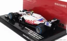 HAAS  F1  VF-21 FERRARI 065/6 TEAM URALKALI N 47 BELGIUM GP 2021 MICK SCHUMACHER  WHITE BLUE RED