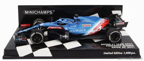 RENAULT F1 A521 RENAULT E-TECH 20B TEAM ALPINE N 14 3rd QATAR GP 2021 FERNANDO ALONSO