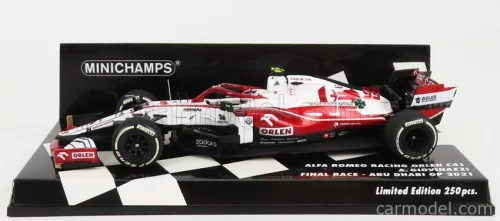 ALFA ROMEO  F1  C41 TEAM ORLEN RACING N 99 LAST RACE ABU DHABI GP 2021 ANTONIO GIOVINAZZI