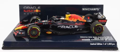 RED BULL  F1  RB18 TEAM ORACLE RED BULL RACING N 1 WORLD CHAMPION WINNER AZERBAIJAN GP 2022 MAX VERSTAPPEN