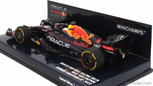 RED BULL  F1  RB18 TEAM ORACLE RED BULL RACING N 1 WINNER CANADIAN GP WORLD CHAMPION 2022 MAX VERSTAPPEN