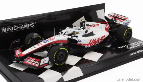 HAAS  F1  VF-22 FERRARI TEAM HAAS N 47 CANADA GP 2022 MICK SCHUMACHER  WHITE BLACK RED