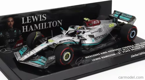 MERCEDES GP  F1 W13E TEAM MERCEDES-AMG PETRONAS F1 N 44 3rd SILVERSTONE BRITISH GP 2022 LEWIS HAMILTON  SILVER GREEN