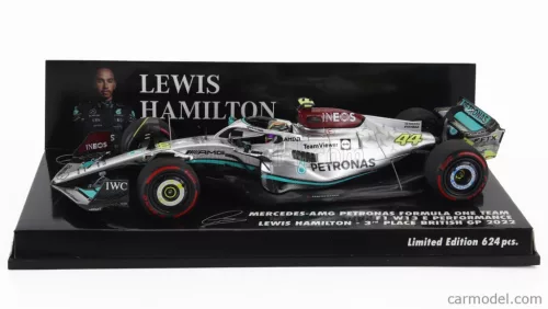 MERCEDES GP  F1 W13E TEAM MERCEDES-AMG PETRONAS F1 N 44 3rd SILVERSTONE BRITISH GP 2022 LEWIS HAMILTON  SILVER GREEN