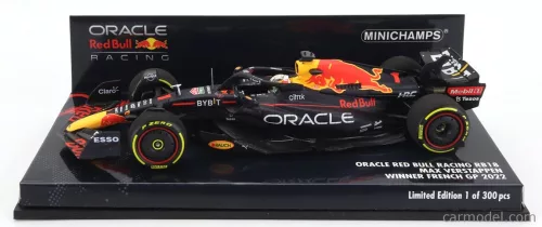 RED BULL  F1 RB18 TEAM ORACLE RED BULL RACING N 1 WORLD CHAMPION WINNER FRENCH GP 2022 MAX VERSTAPPEN  MATT BLUE YELLOW RED