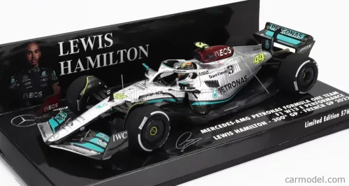 MERCEDES GP  F1 W13E TEAM MERCEDES-AMG PETRONAS F1 N 44 (300th F1 GRAND PRIX) 2nd FRANCE GP 2022 LEWIS HAMILTON  SILVER GREEN