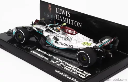 MERCEDES GP  F1 W13E TEAM MERCEDES-AMG PETRONAS F1 N 44 (300th F1 GRAND PRIX) 2nd FRANCE GP 2022 LEWIS HAMILTON  SILVER GREEN