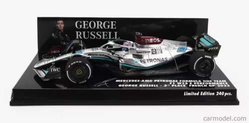 MERCEDES GP  F1 W13E TEAM MERCEDES-AMG PETRONAS F1 N 63 3rd FRANCE GP 2022 GEORGE RUSSEL  SILVER GREEN
