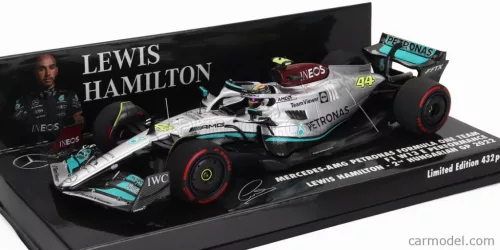 MERCEDES GP  F1 W13E TEAM MERCEDES-AMG PETRONAS F1 N 44 2nd HUNGARIAN GP 2022 LEWIS HAMILTON  SILVER GREEN