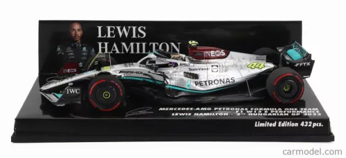 MERCEDES GP  F1 W13E TEAM MERCEDES-AMG PETRONAS F1 N 44 2nd HUNGARIAN GP 2022 LEWIS HAMILTON  SILVER GREEN