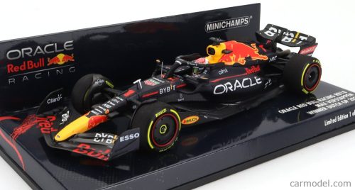 RED BULL  F1  RB18 TEAM ORACLE RED BULL RACING N 1 WORLD CHAMPION WINNER DUTCH GP 2022 MAX VERSTAPPEN  MATT BLUE YELLOW RED
