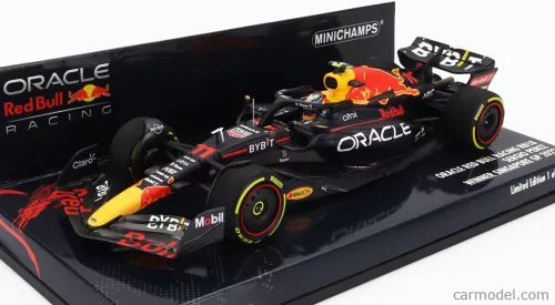 RED BULL  F1  RB18 TEAM ORACLE RED BULL RACING N 11 WINNER SINGAPORE GP 2022 SERGIO PEREZ  MATT BLUE YELLOW RED
