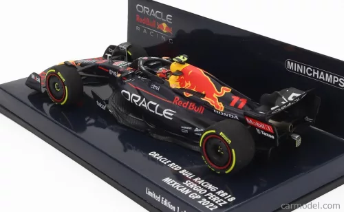 RED BULL  F1  RB18 TEAM ORACLE RED BULL RACING N 11 3rd MEXICO GP 2022 SERGIO PEREZ  MATT BLUE YELLOW RED