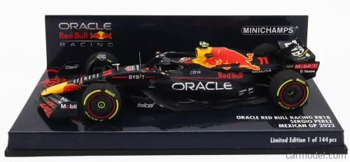 RED BULL  F1  RB18 TEAM ORACLE RED BULL RACING N 11 3rd MEXICO GP 2022 SERGIO PEREZ  MATT BLUE YELLOW RED