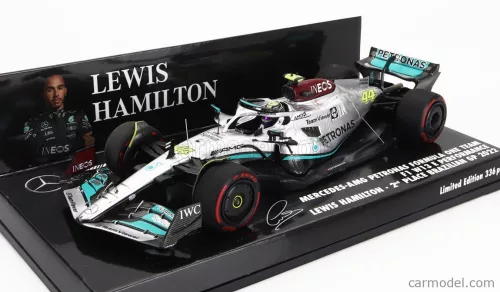 MERCEDES GP  F1 W13E TEAM MERCEDES-AMG PETRONAS F1 N 44 2nd BRAZILIAN GP 2022 LEWIS HAMILTON  SILVER GREEN