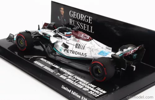 MERCEDES GP  F1 W13E TEAM MERCEDES-AMG PETRONAS F1 N 63 (first f1 win) WINNER BRAZILIAN GP 2022 GEORGE RUSSEL  SILVER GREEN