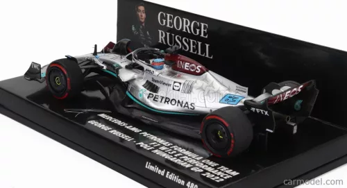 MERCEDES GP  F1 W13E TEAM MERCEDES-AMG PETRONAS F1 N 63 POLE POSITION HUNGARIAN GP 2022 GEORGE RUSSEL  SILVER GREEN