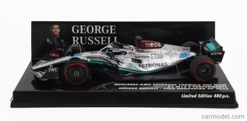 MERCEDES GP  F1 W13E TEAM MERCEDES-AMG PETRONAS F1 N 63 POLE POSITION HUNGARIAN GP 2022 GEORGE RUSSEL  SILVER GREEN