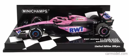 RENAULT  F1  A523 TEAM BWT ALPINE N 31 SEASON 2023 ESTEBAN OCON  BLUE PINK