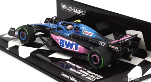 ALPINE  F1  A523 TEAM BWT ALPINE N 10 MONACO GP 2023 PIERRE GASLY  BLUE PINK