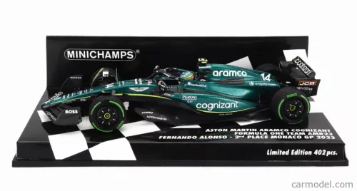 ASTON MARTIN  F1  AMR23 TEAM ARAMCO COGNIZANT N 14 2nd MONACO GP 2023 FERNANDO ALONSO  GREEN