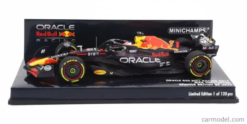 RED BULL  F1  RB19 TEAM ORACLE RED BULL RACING N 1 WORLD CHAMPION WINNER BRITISH GP 2023 MAX VERSTAPPEN  MATT BLUE