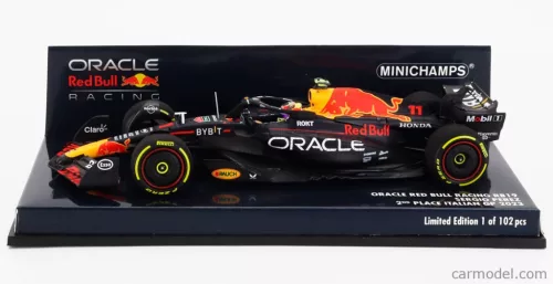 RED BULL  F1  RB19 TEAM ORACLE RED BULL RACING N 11 2nd MONZA ITALY GP 2023 SERGIO PEREZ  MATT BLUE