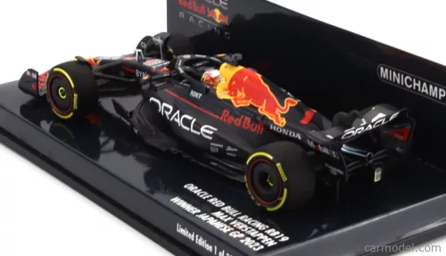 RED BULL  F1  RB19 TEAM ORACLE RED BULL RACING N 1 WORLD CHAMPION WINNER JAPAN GP 2023 MAX VERSTAPPEN  MATT BLUE