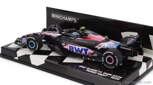 ALPINE  F1  A524 TEAM BWT ALPINE N 10 SEASON 2024 PIERRE GASLY  BLACK BLUE PINK