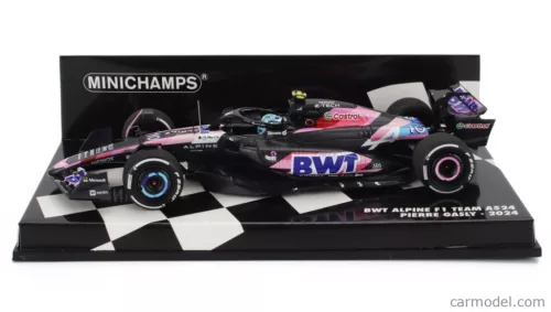 ALPINE  F1  A524 TEAM BWT ALPINE N 10 SEASON 2024 PIERRE GASLY  BLACK BLUE PINK