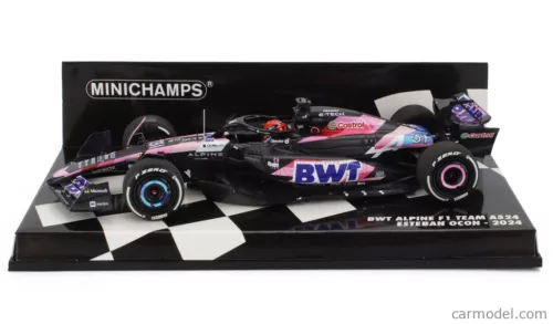 ALPINE  F1  A524 TEAM BWT ALPINE N 31 SEASON 2024 ESTEBAN OCON  BLACK BLUE PINK