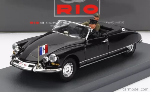 CITROEN  DS19 CABRIOLET PERSONAL CAR GENERAL CHARLES DE GAULLE VISIT DJIBUTI 1959