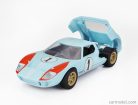 FORD USA  GT40 MKII 7.0L V8 TEAM SHELBY AMERICAN INC. N 1 2nd (BUT REALLY WINNER) 24h LE MANS 1966 K.MILES - D.HULME  LIGHT BLUE