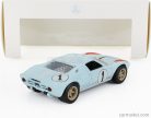 FORD USA  GT40 MKII 7.0L V8 TEAM SHELBY AMERICAN INC. N 1 2nd (BUT REALLY WINNER) 24h LE MANS 1966 K.MILES - D.HULME  LIGHT BLUE