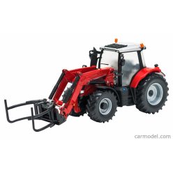   MASSEY FERGUSON  6616 TRACTOR WITH FRONT LOADER - SCRAPER 2016  RED SILVER