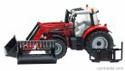 MASSEY FERGUSON  6616 TRACTOR WITH FRONT LOADER - SCRAPER 2016  RED SILVER