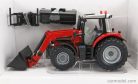 MASSEY FERGUSON  6616 TRACTOR WITH FRONT LOADER - SCRAPER 2016  RED SILVER