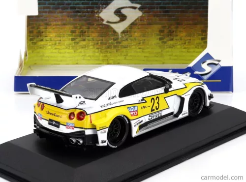 NISSAN  35GT-RR LB-SILHOUETTE N 23 WORKS LIBERTY WALK 2020  WHITE YELLOW BLACK