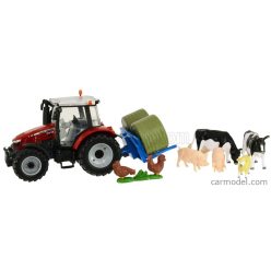 MASSEY FERGUSON  5612 TRACTOR WITH ANIMALS 2016  RED SILVER