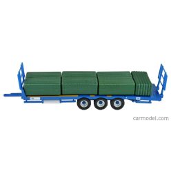   ACCESSORIES  TRAILER - BALE THROW WAGON - CARRELLO TRASPORTO FIENO  BLUE WOOD