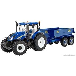   NEW HOLLAND  T6.175 CLOSED TRACTOR WITH NC TRAILER 2020  BLUE